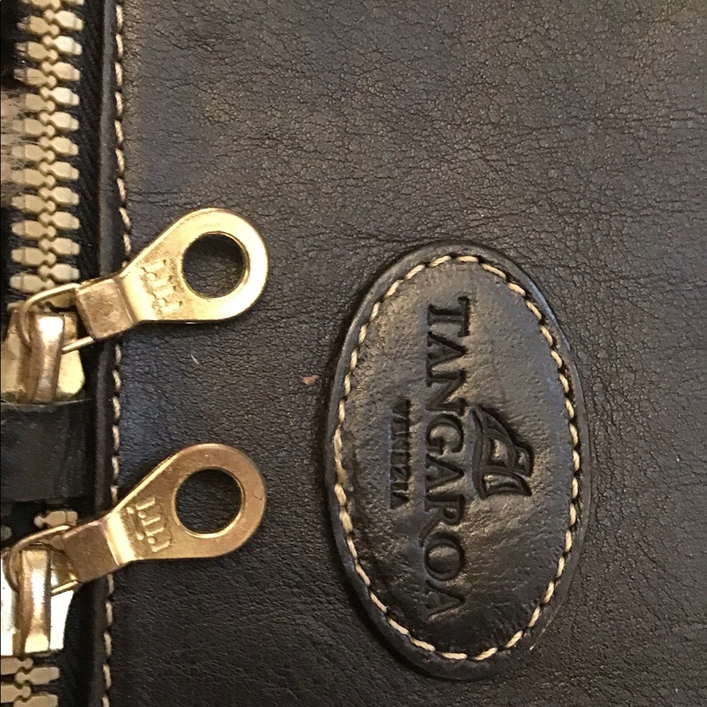 Oversized leather tote/weekender - Picture 2 of 5